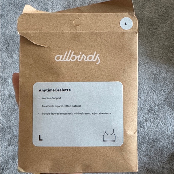 Allbirds Anytime Bralette - Light Grey - Picture 3 of 3